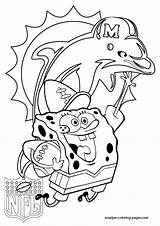 Coloring Pages Dolphins Miami Nfl Spongebob Print Browser Window sketch template