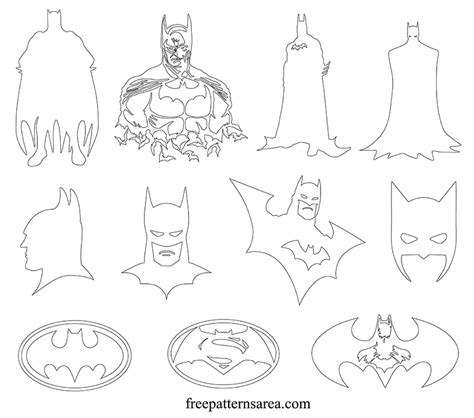 black  white batman silhouette vector designs