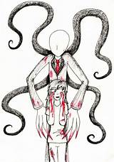 Slenderman Slender Coloring Prey sketch template