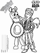 Woody Coloring Toy Story Pages Bullseye Buzz Colour Clipart Drawing Cartoons Andy Slinky Sheriff Moment Sharing Library Print Riding Insertion sketch template