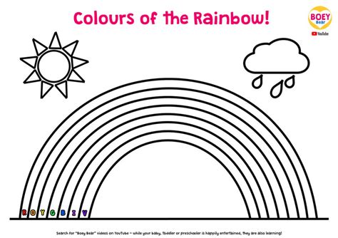 printable colour  rainbow