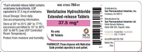 venlafaxine er fda prescribing information side effects and uses