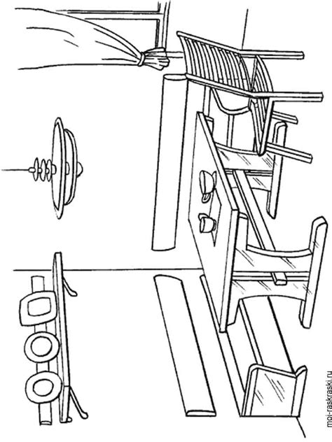 furniture coloring pages