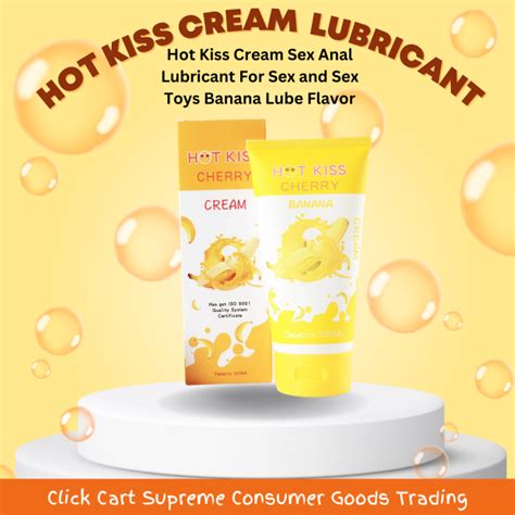Hot Kiss Cream Sex Anal Lubricant For Sex And Sex Toys Banana Lube