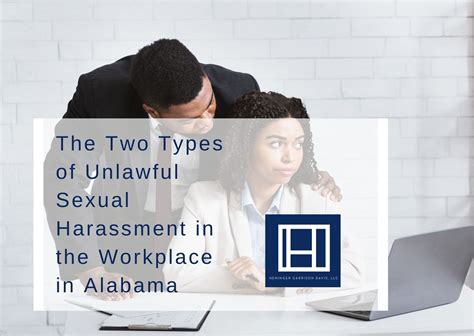 the two types of unlawful sexual harassment in the