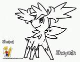 Pokemon Coloring Pages Shaymin Sky Disney Step Draw Characters Anime Related Coloringhome Getdrawings sketch template