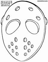 Mask Goalie Drawing Coloring Pages Getdrawings sketch template