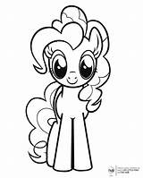 Coloring Pinkie Pie Pony Little Pages Popular sketch template