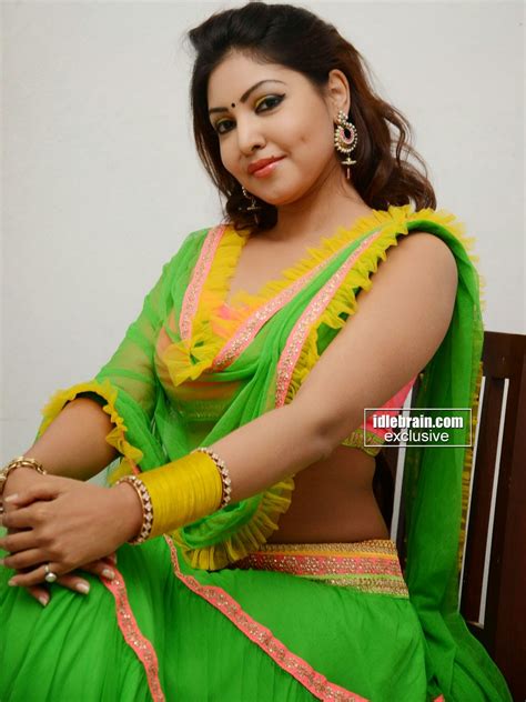 indian garam masala telugu actress komal jha backless hot green lehenga dress stills photos at