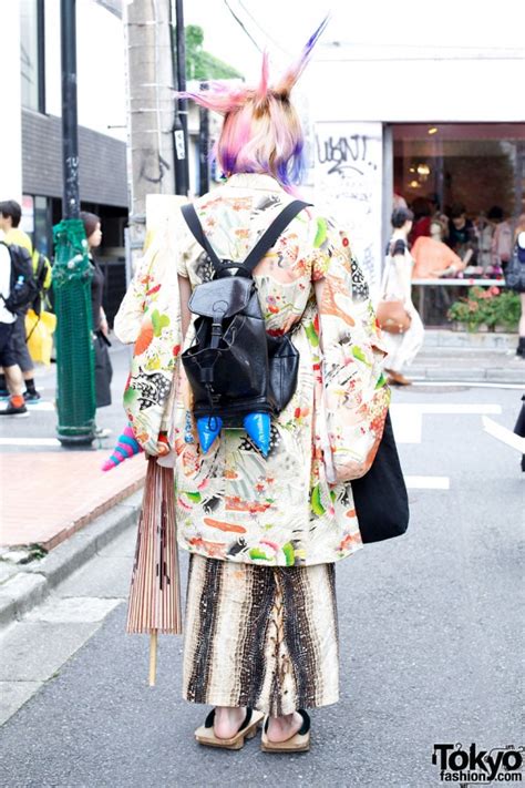 maro broken doll s purple hair and harajuku meets traditional japanese fashion