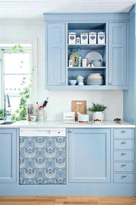 sky blue kitchen design ideas interiorholiccom