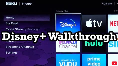 disney  roku ultra  channel walkthrough showcase demo review disney  disneyplus youtube