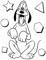 Coloring Pluto Pages Print Popular Disney sketch template