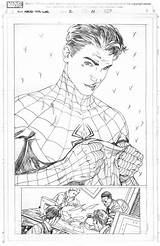 Civil Parker Spiderman Mcniven Cómics Unmasking sketch template