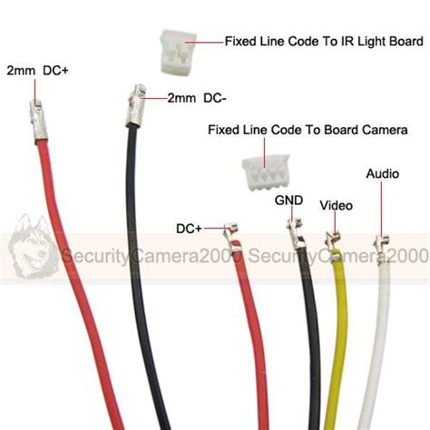 security camera wiring color code   diy security camera home security tips