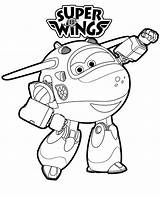 Super Wings Coloring Pages Mira Jett Printable Kids Transformed Popular Dizzy sketch template