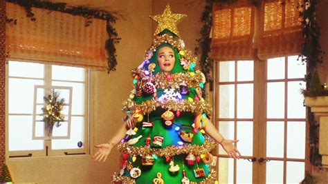 Katy Perry Rocks Christmas Tree Costume In ‘disney Holiday