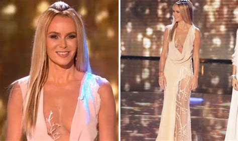 amanda holden shows off more flesh in most revealing dress yet for britain s got talent