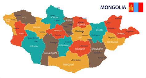mongolia maps  provinces mappr