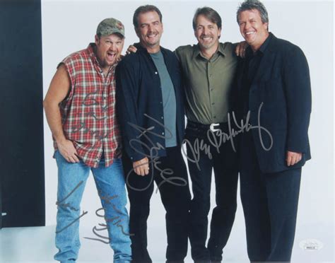 Larry The Cable Guy Jeff Foxworthy And Bill Engvall Signed Blue Collar