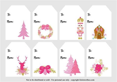 pink vintage gift tags  printable christmas gift tags christmas