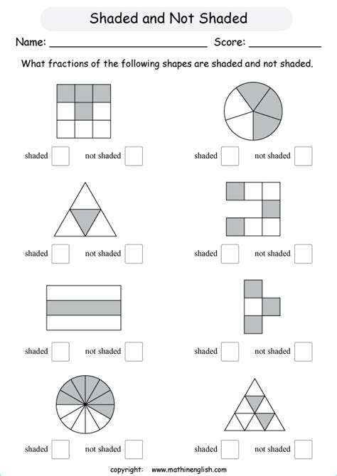 printable primary math worksheet fractions worksheets fractions math