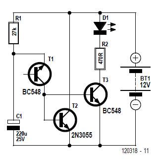 battery maintainer schematic circuit diagram