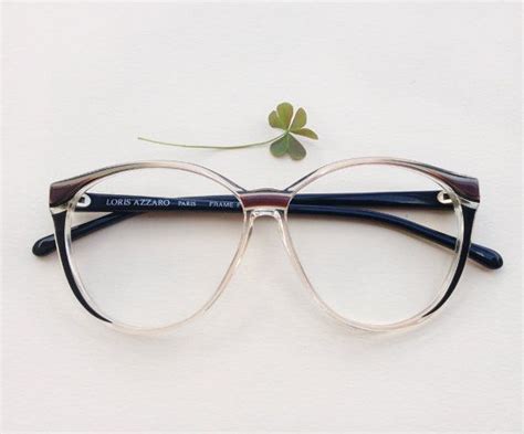 loris azzaro paris eye glasses frame 80s hipster eyeglasses french