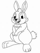 Rabbit Coloring Pages Kids Printable Template Results sketch template