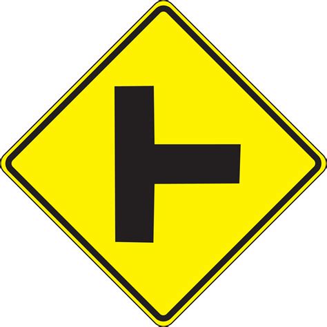intersection warning sign  side road frwra