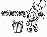 Coloring Saturday Pages Days Week Wednesday Monday Happy Coloringcrew Related Coloringhome Popular sketch template