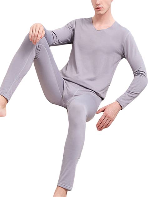 fashion men s slim fit underwear soft yoga pants stretch long johns