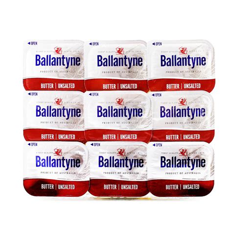ballantyne unsalted butter mini tub   piece pcspkt pktctn sold  carton