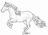 Andalusian Horse Coloring Spanish Stock sketch template