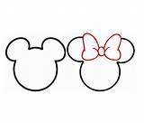 Outline Mouse Ears Minnie Mickey Clipartmag sketch template