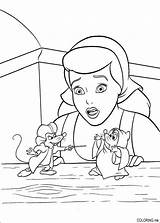 Cinderella Coloring Pages Book Disney Coloriage Cendrillon Colouring Mouse Kids Princess Info Sheets Princesses Choose Board sketch template
