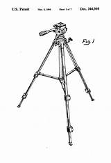 Tripod Drawing Patents Camera sketch template