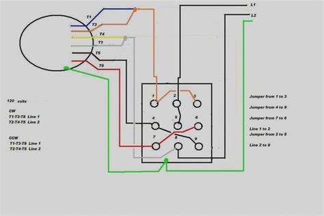 single phase motor  capacitor   reverse wiring diagram electrical circuit