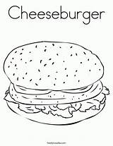 Coloring Pages Hamburger Colouring Sheets Printable Kids Related sketch template