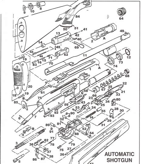 remington  parts schematic