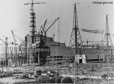 chernobyl reactor 4 under construction very rare photo chernobyl