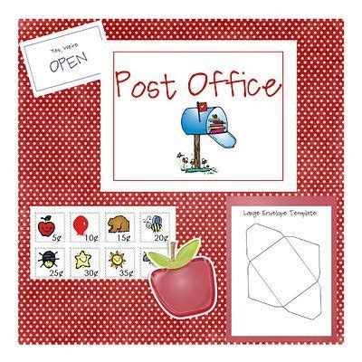 post office printables rollenspel activiteiten lesideeen