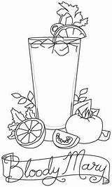 Bloody Mary Coloring Embroidery Pages Visit sketch template