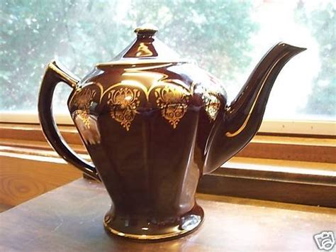 Rare Hall China~albany~ 0227~6 Cup Tea Pot And Lid
