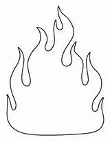 Flame sketch template