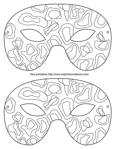 printable masquerade masks masquerade mask template mask