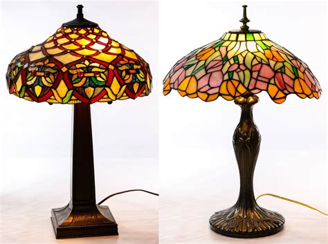 Lot 124 Stained Glass Style Table Lamps Leonard Auction