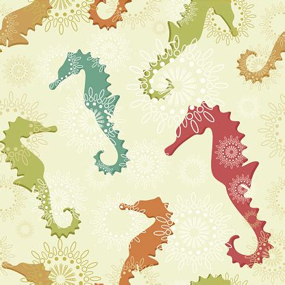 seahorse pattern stock illustration  image  istock