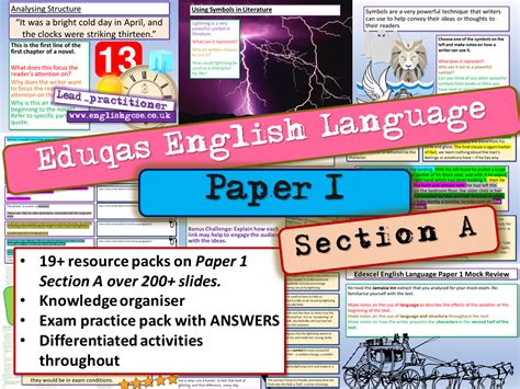 eduqas english language component  teaching resources