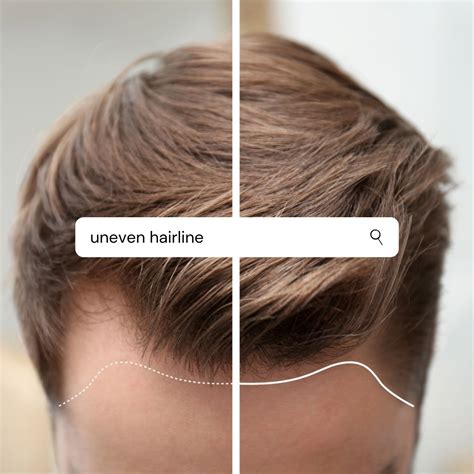 uneven hairline      worry